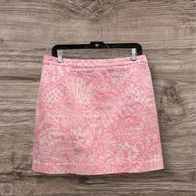Modest Wear Skirt Designer By Lilly Pulitzer In Pink & Yellow, Size: 12