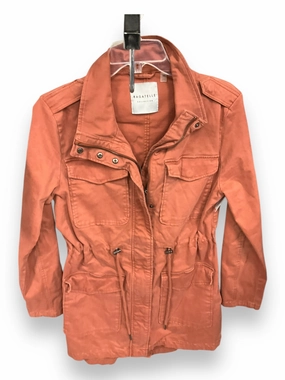 Jacket Utility By Clothes Mentor In Coral, Size: M Roll Up Hood