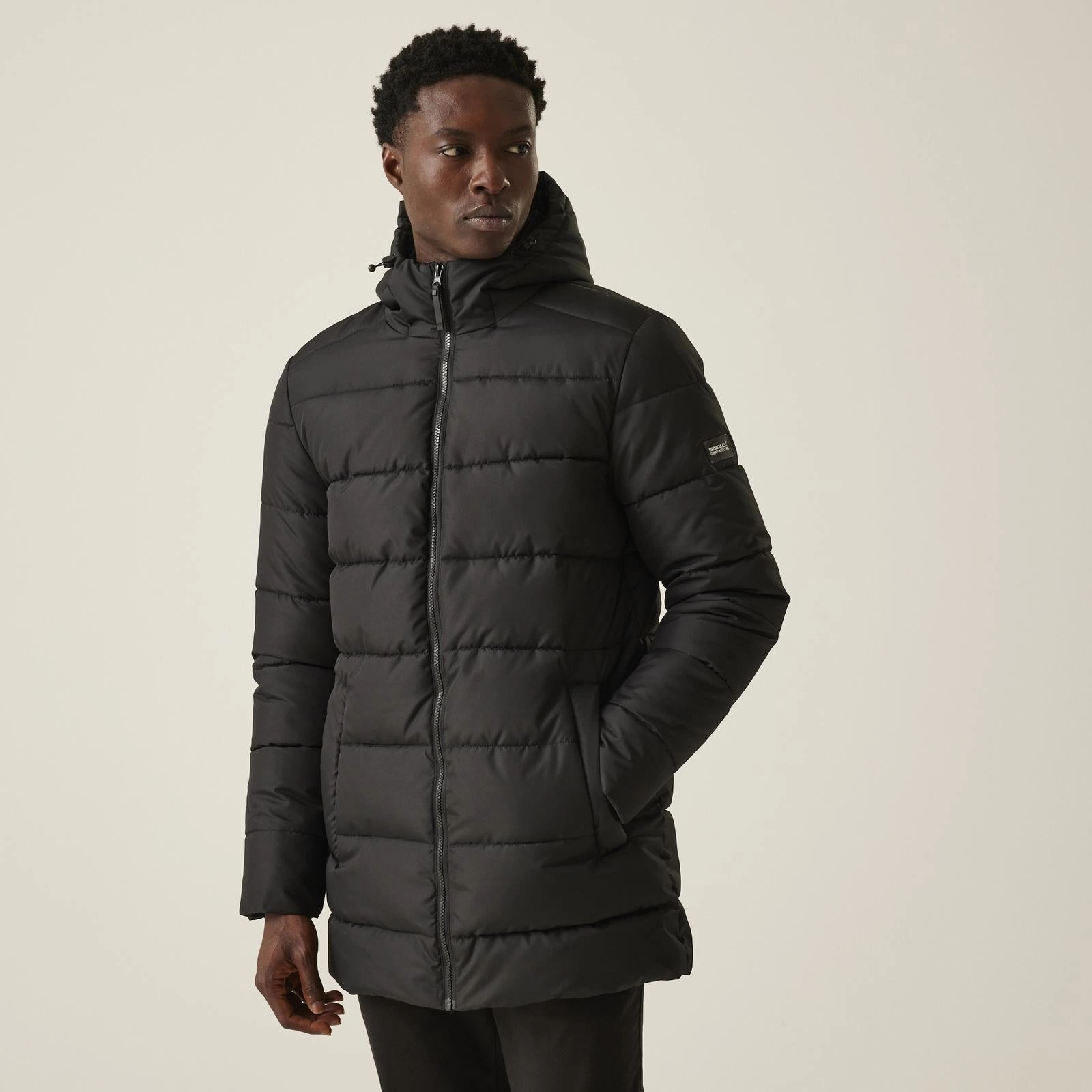 Casual Fit Silhouette Noise Free Movement Regatta Mens Laviver Hooded Winter Padded Jacket