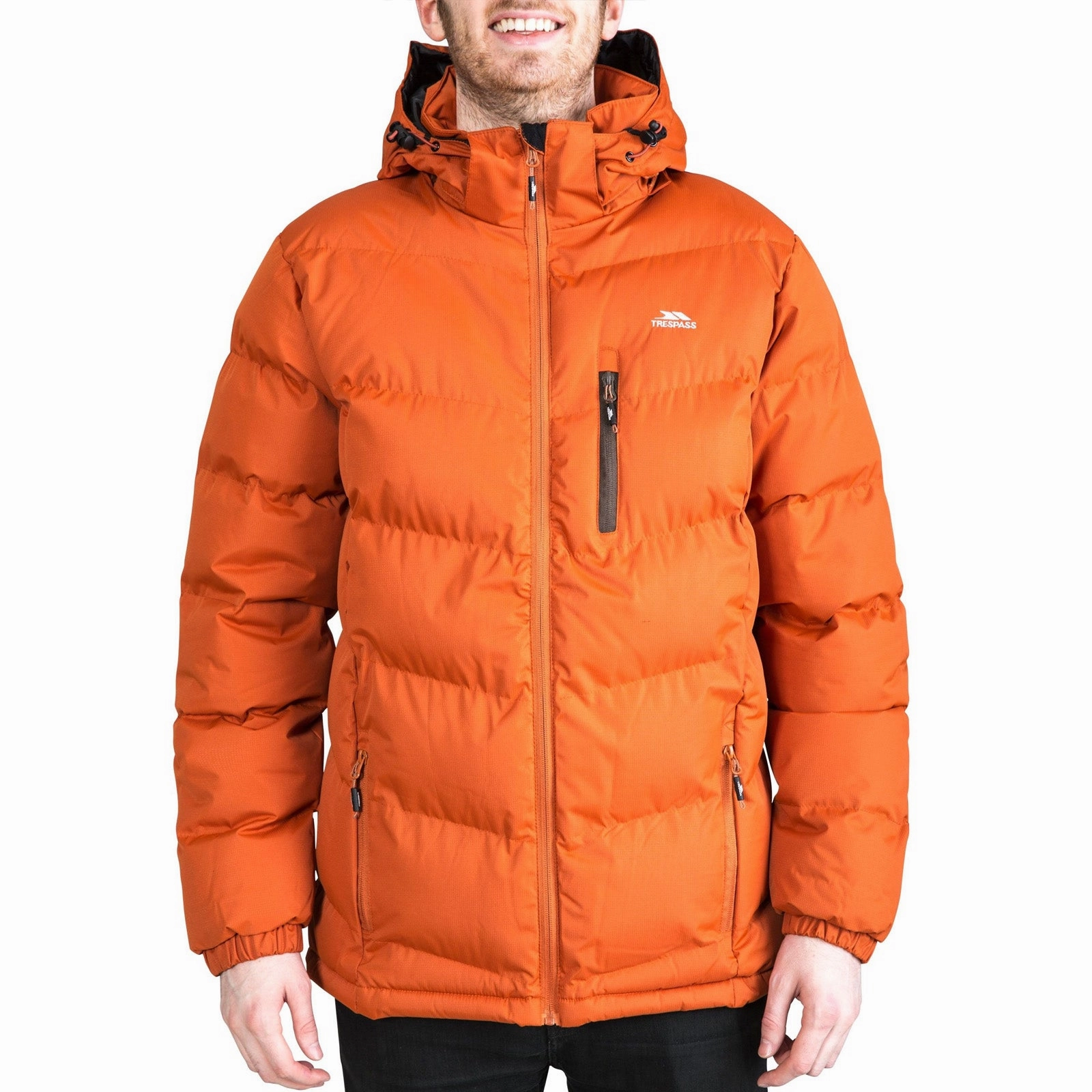 Trespass Mens Blustery Padded Casual Jacket Frictionless Zipper Tracks