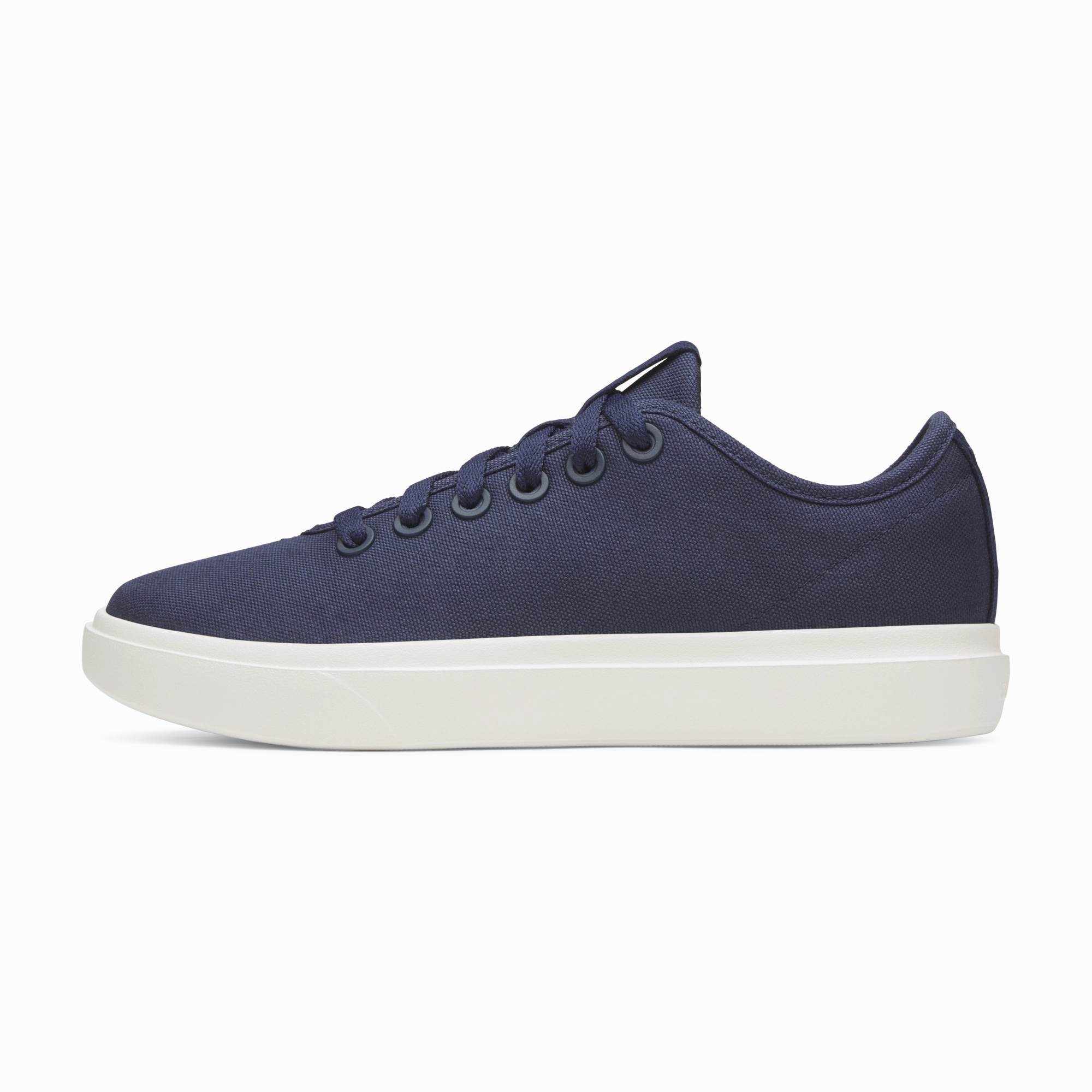 Vegan Leather Construction Running Routine Men's Canvas Piper - Deep Navy (Natural White Sole)