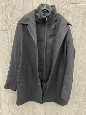 Coat Wool By Clothes Mentor In Black, Size: M Soft touch finish