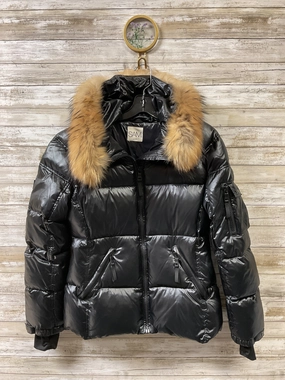 Compact Packable Down Stuffed Coat Puffer & Quilted By Cma In Black, Size:L