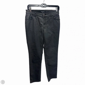 Thompson Coated Jeans Designer By Lafayette 148 In Grey, Size: 4 Neutral Fit Piece