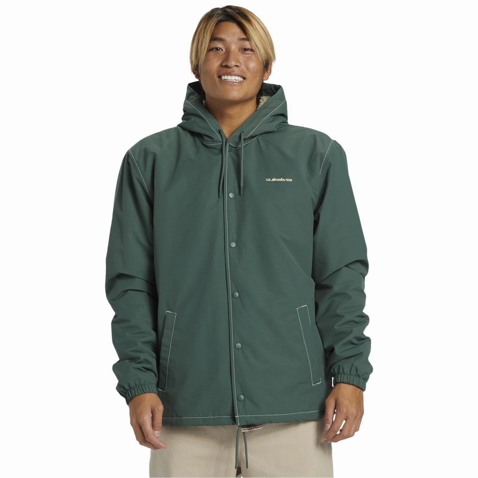Modular Attachments Quiksilver Mens Rain Cloud Coach Waterproof Jacket