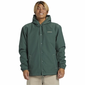 Minimal Detail Quiksilver Mens Rain Cloud Coach Waterproof Jacket