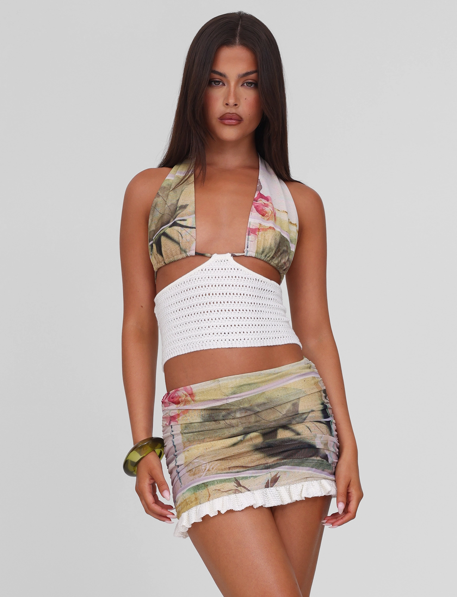 Subtle Flow TILLEY TOP - ROSE POSTCARD