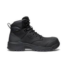 Men's Evanston 6" Waterproof Boot (Carbon Toe)  |  Black/Black Comfortable Sockliner