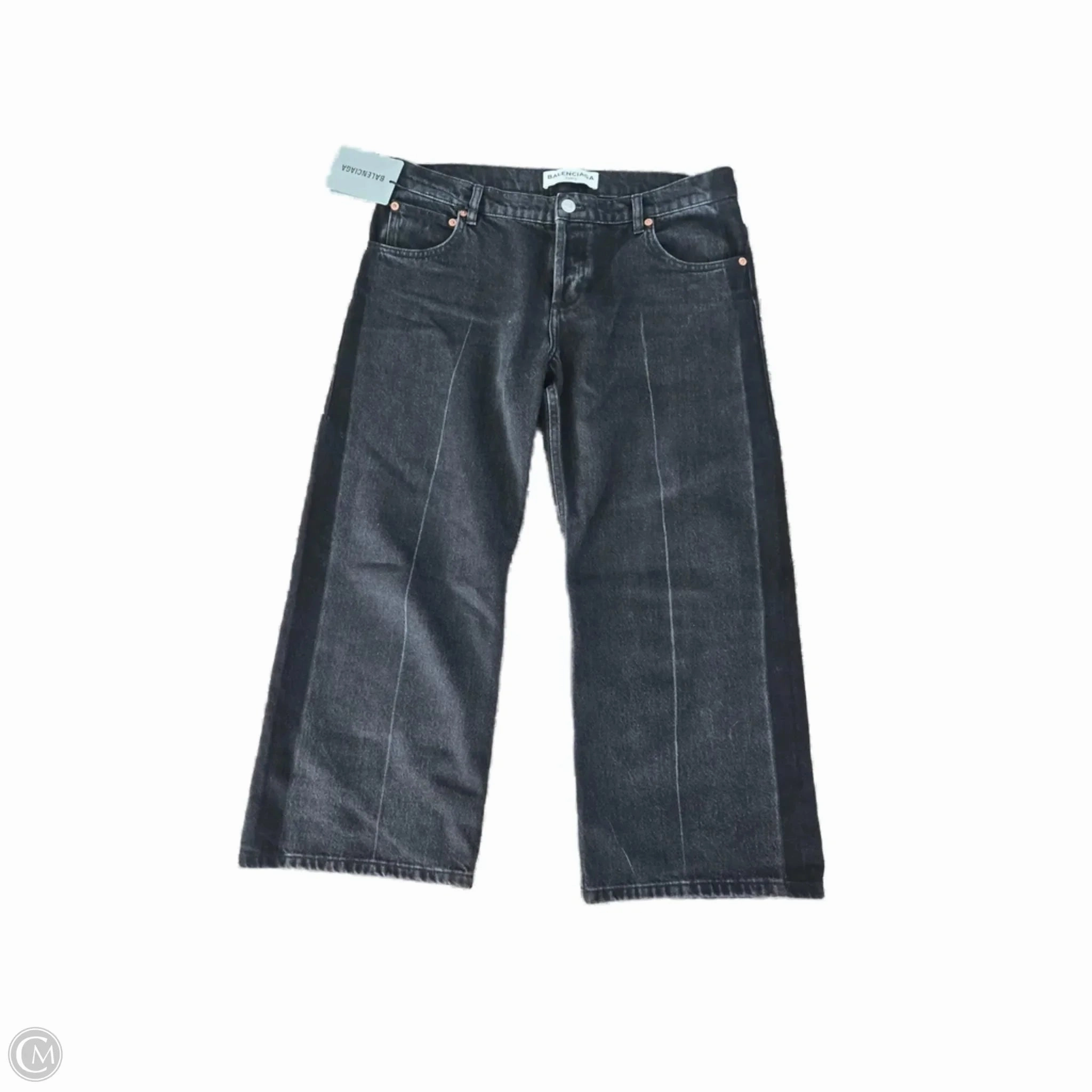Breathable Lining System Foundation Wear Jeans Luxury Designer By Balenciaga In Black Denim, Size: 6