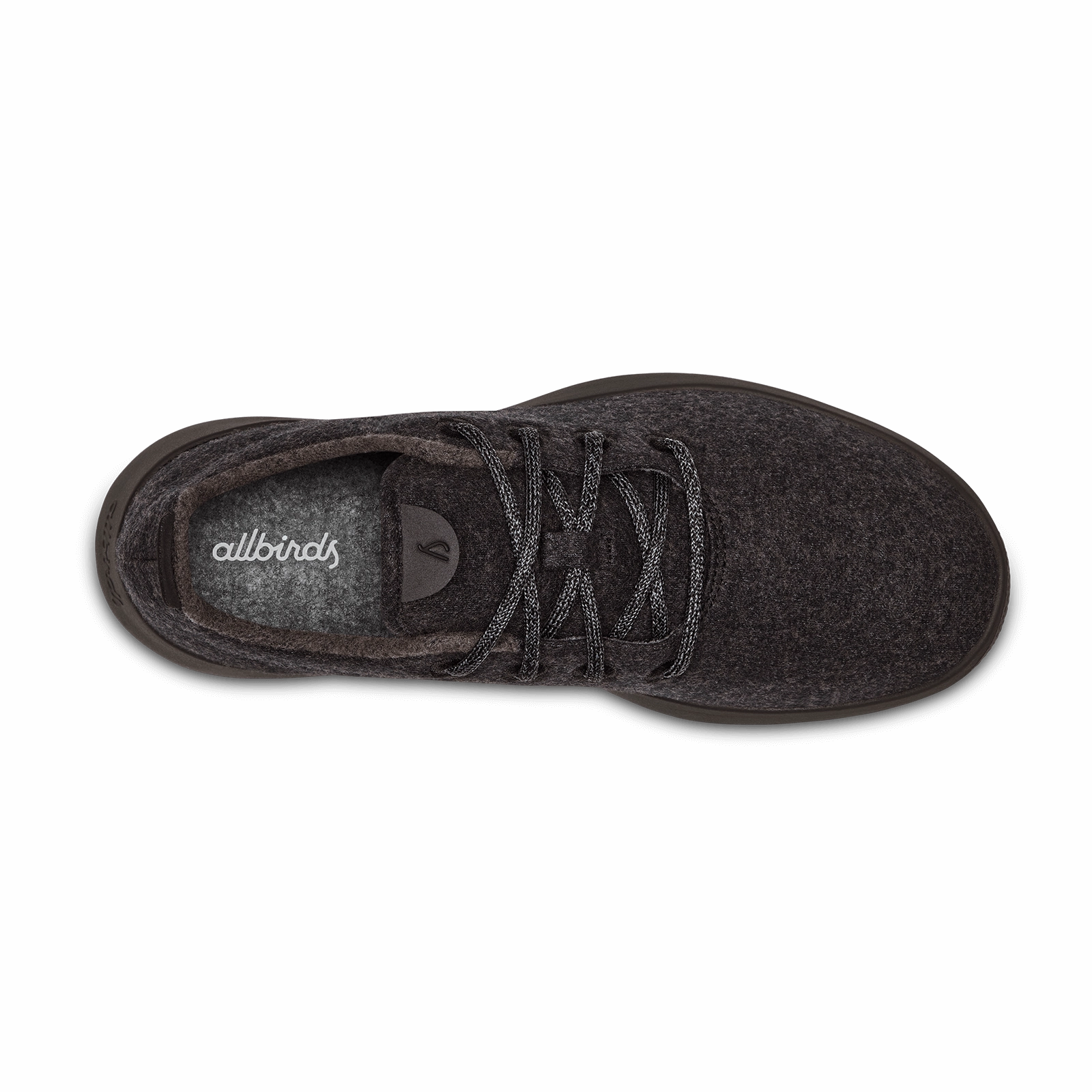 Eco Comfort Fit Profile Men's Wool Runner - Natural Black (Black Sole)