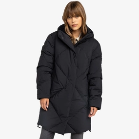 WaterRepellentFabric Adjustable Belt Roxy Womens Abbie Insulated Padded Jacket