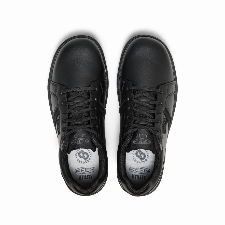 Long Haul Men's Kenton WTX Work Shoe (Soft Toe)  |  Black/Black