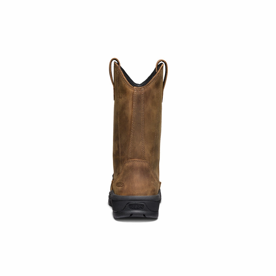 Women's Evanston Pull-On Waterproof Boot (Carbon Toe)  |  Bison/Black Long Haul