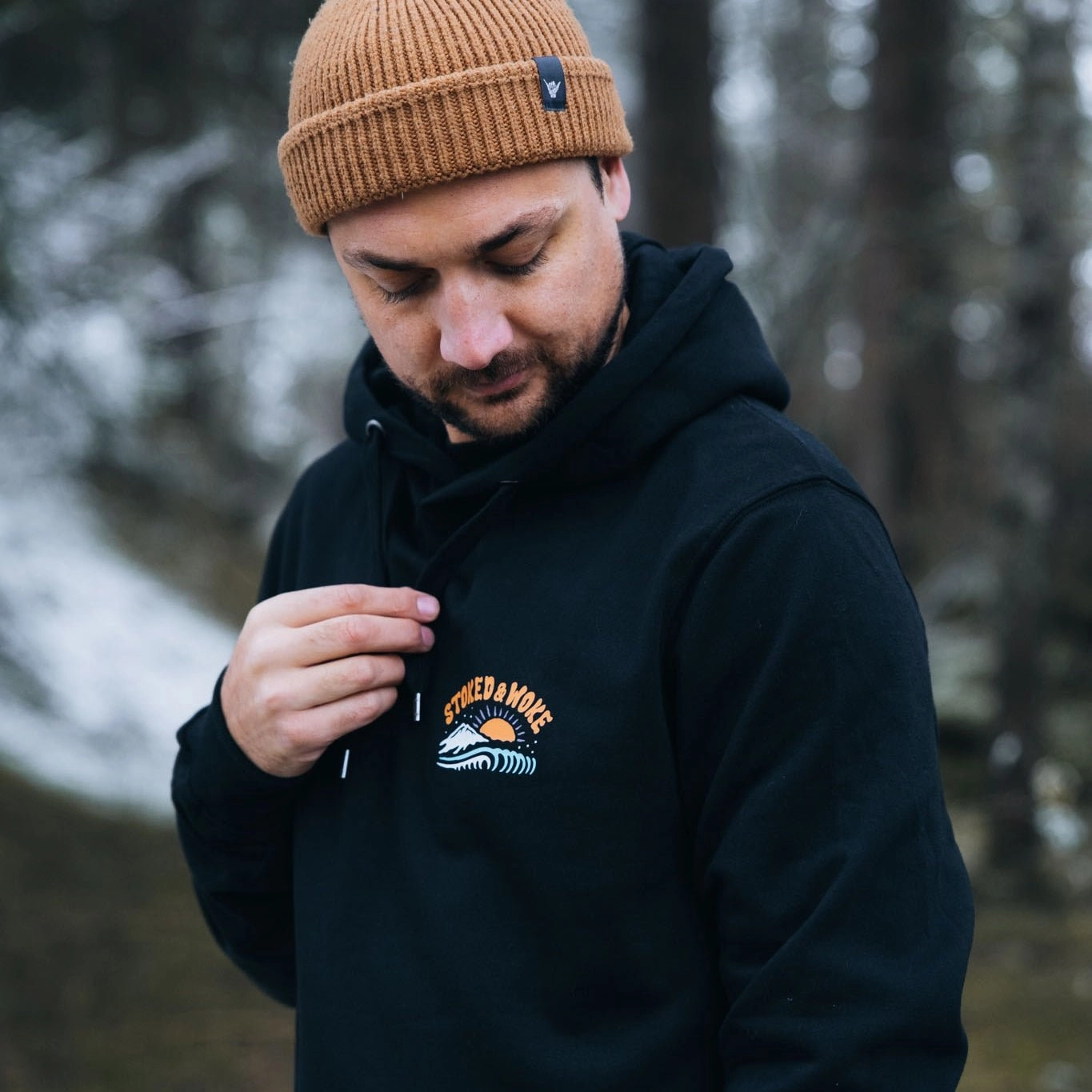 Kangaroo Pocket Style Neutral palette Organic "Lost Souls Club" Hoodie