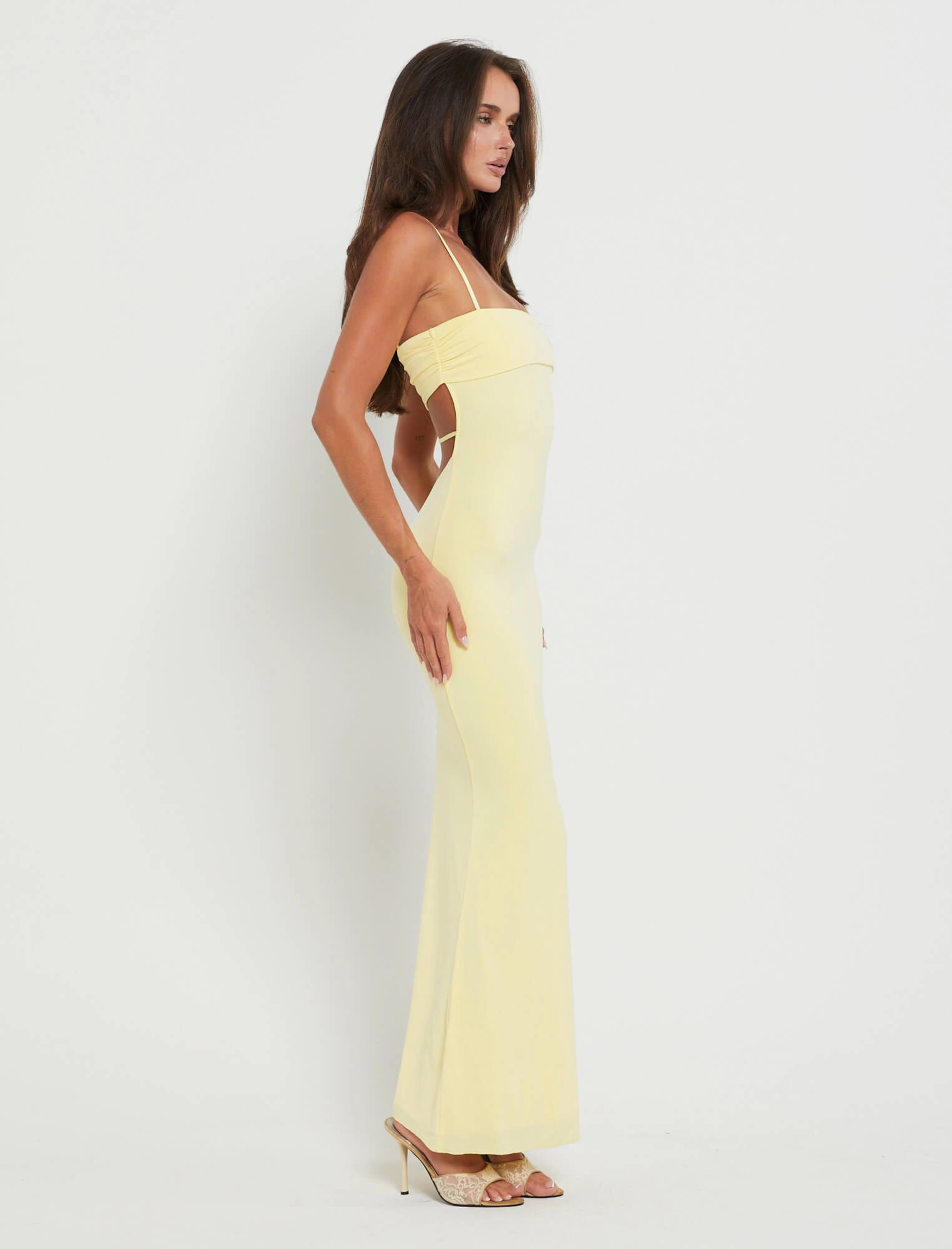 Sleek Layer Silky Touch CARA DRESS - YELLOW : PASTEL CITRUS