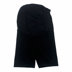 smooth zipper Low Rise Fit Mat Athletic Shorts By Isabel Maternity In Black, Size:S