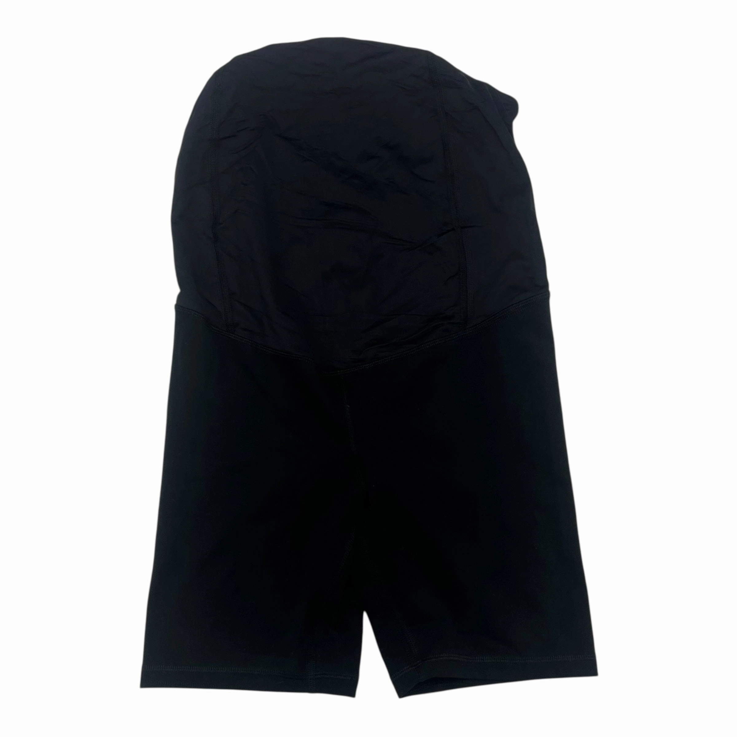 smooth zipper Low Rise Fit Mat Athletic Shorts By Isabel Maternity In Black, Size:S