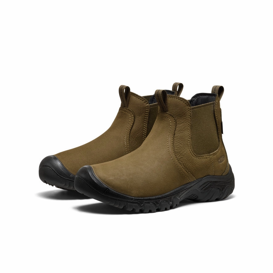 Women's Greta II Waterproof Chelsea  |  Dark Olive/Black Daily Rugged