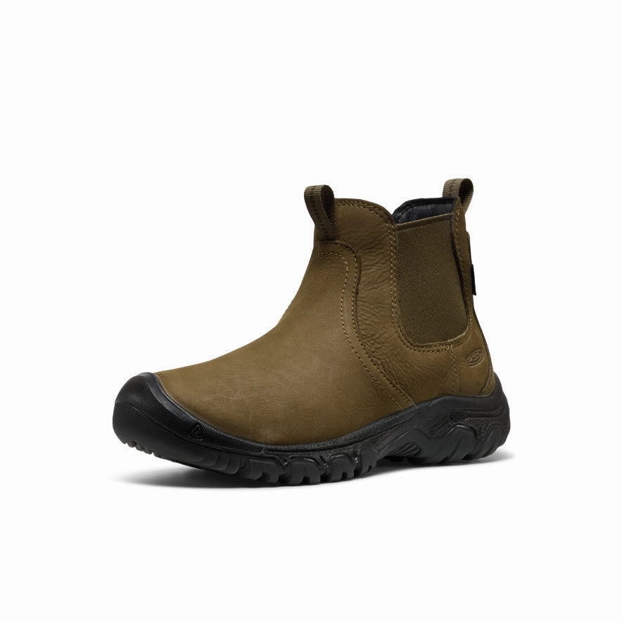 Women's Greta II Waterproof Chelsea  |  Dark Olive/Black Soft Cushion Collar
