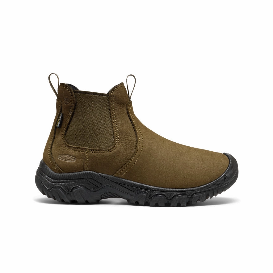 Women's Greta II Waterproof Chelsea  |  Dark Olive/Black Trendy Footwear