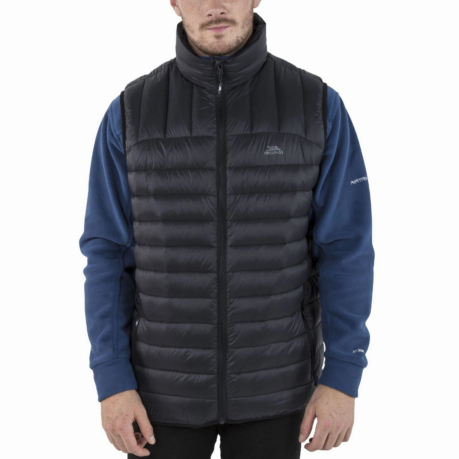 color block Trespass Mens Hoppers Lightweight Down Gilet