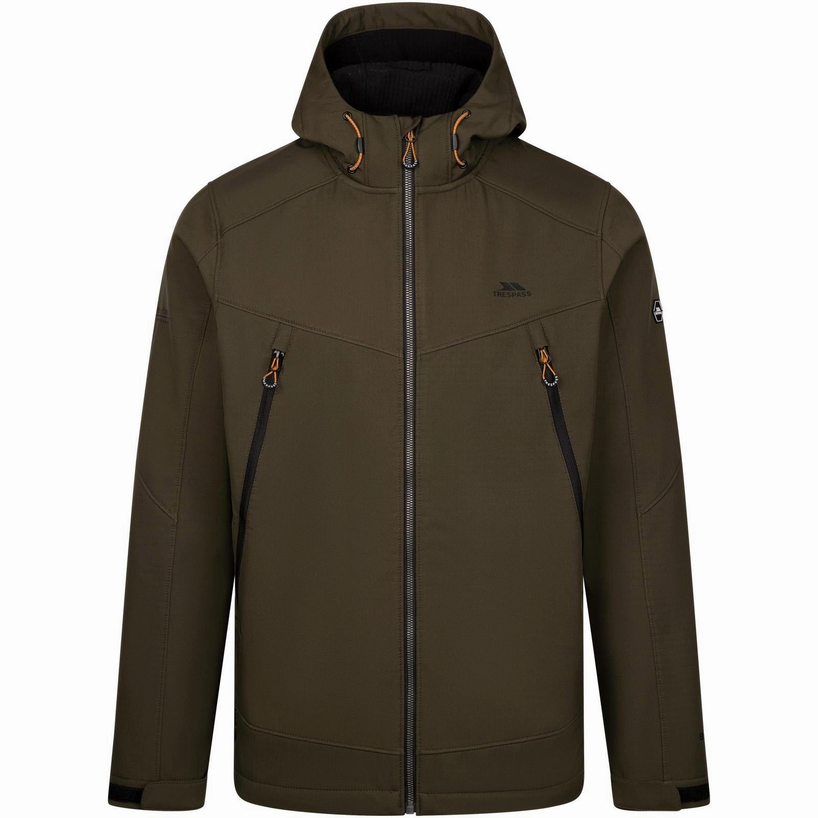 Snag Free Knit Trespass Mens Hubbard Waterproof Softshell Jacket