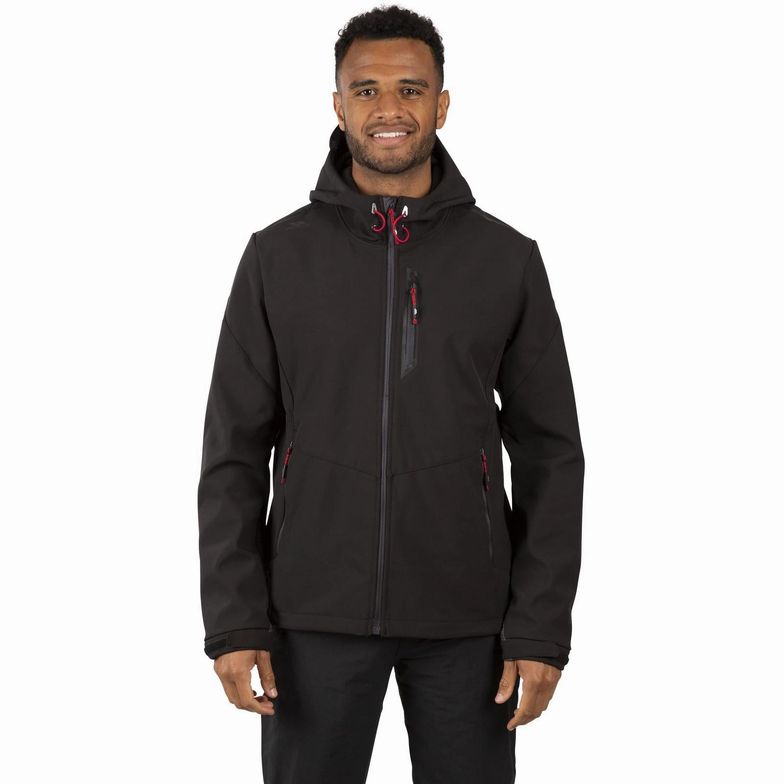 Essential Fit Relaxed Fit Silhouette Trespass Mens Marlon C Waterproof Softshell Jacket
