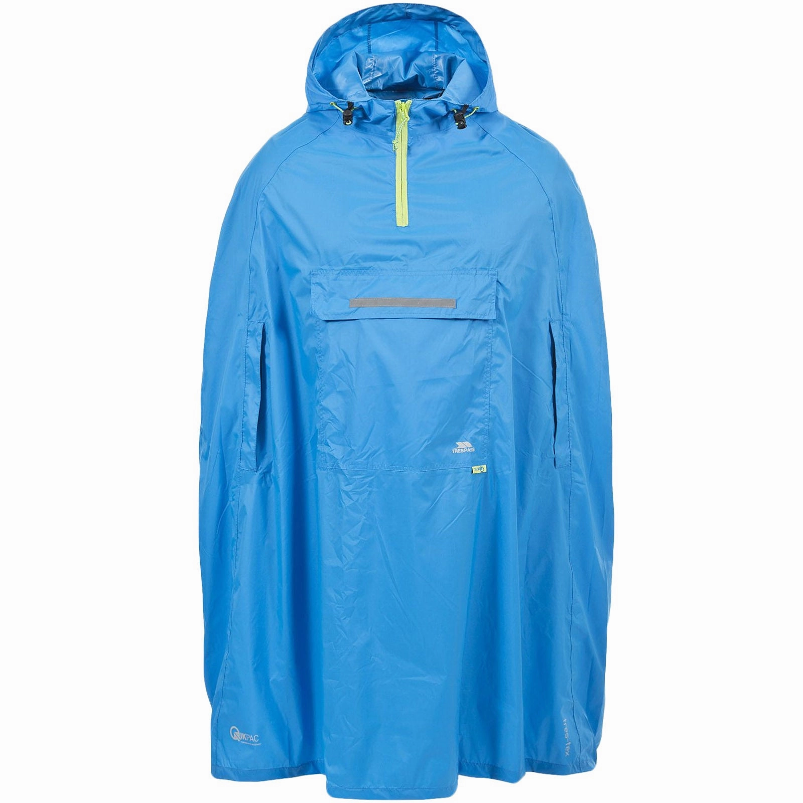 Trespass Unisex Adults QikPac Waterproof Poncho Moisture Wicking Material