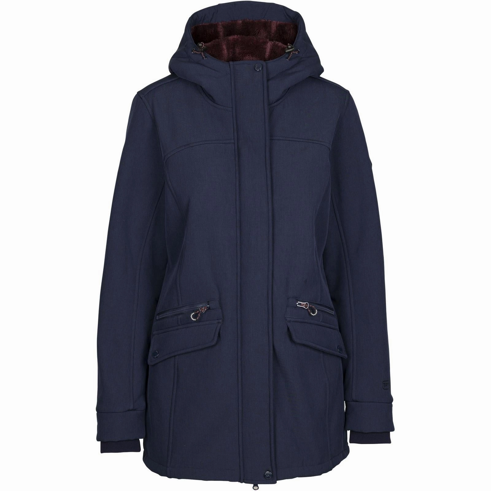 Trespass Womens Anza Waterproof Softshell Jacket Adjustable Drawstring Waist