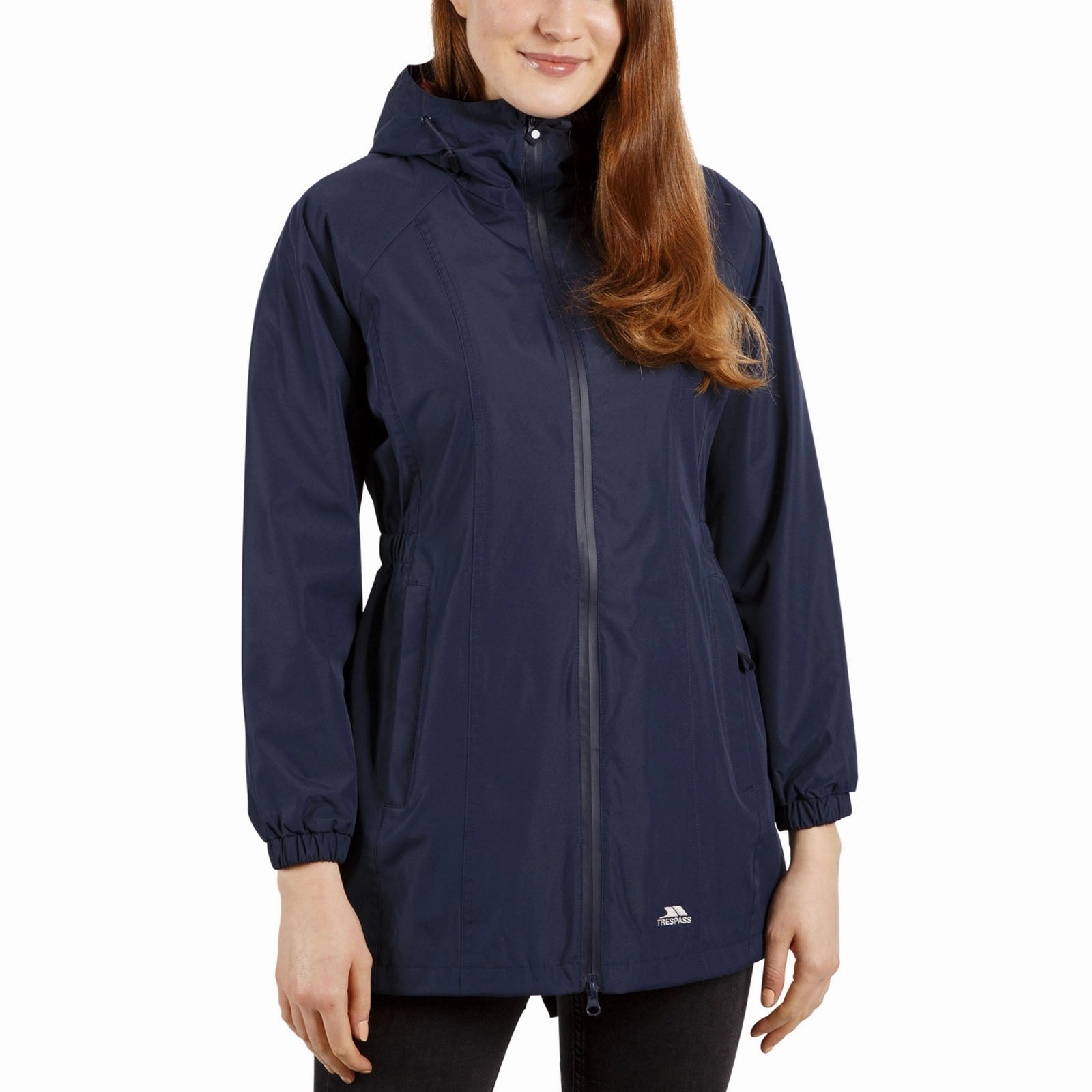 Trespass Womens Daytrip Waterproof Long Jacket Durable Color Retention Strong Stitches