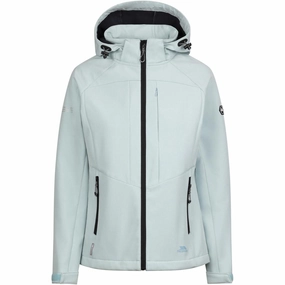 Cool Climate Trespass Womens Fryatt Zip off Hood Softshell Jacket