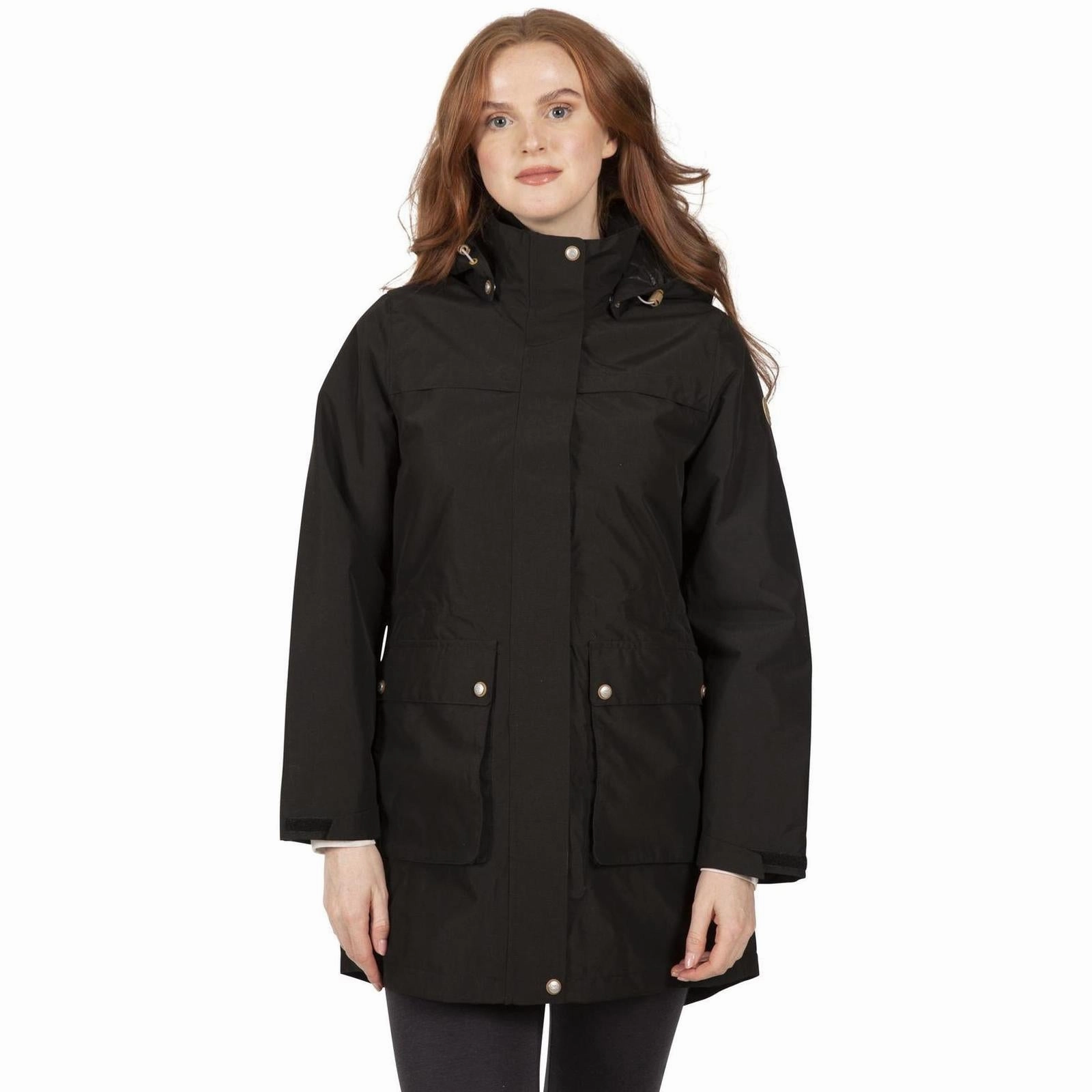 Weekend Casual Fit Weatherproof Zipper Trespass Womens Lyrics Longer Length Quilted Jacket