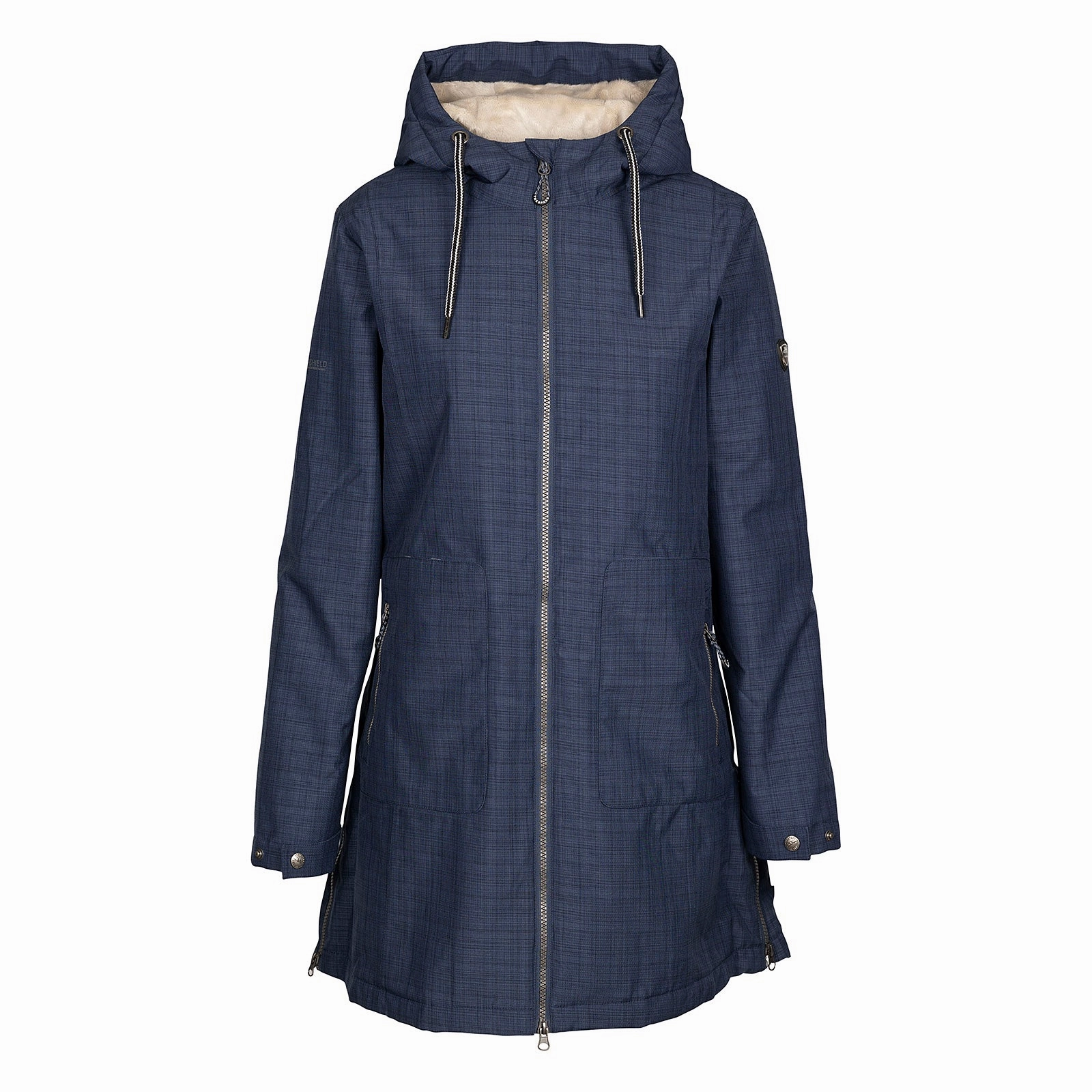 Trespass Womens Neeska Fleece Lined Waterproof Jacket Insulated Padding Frictionless Zipper Tracks