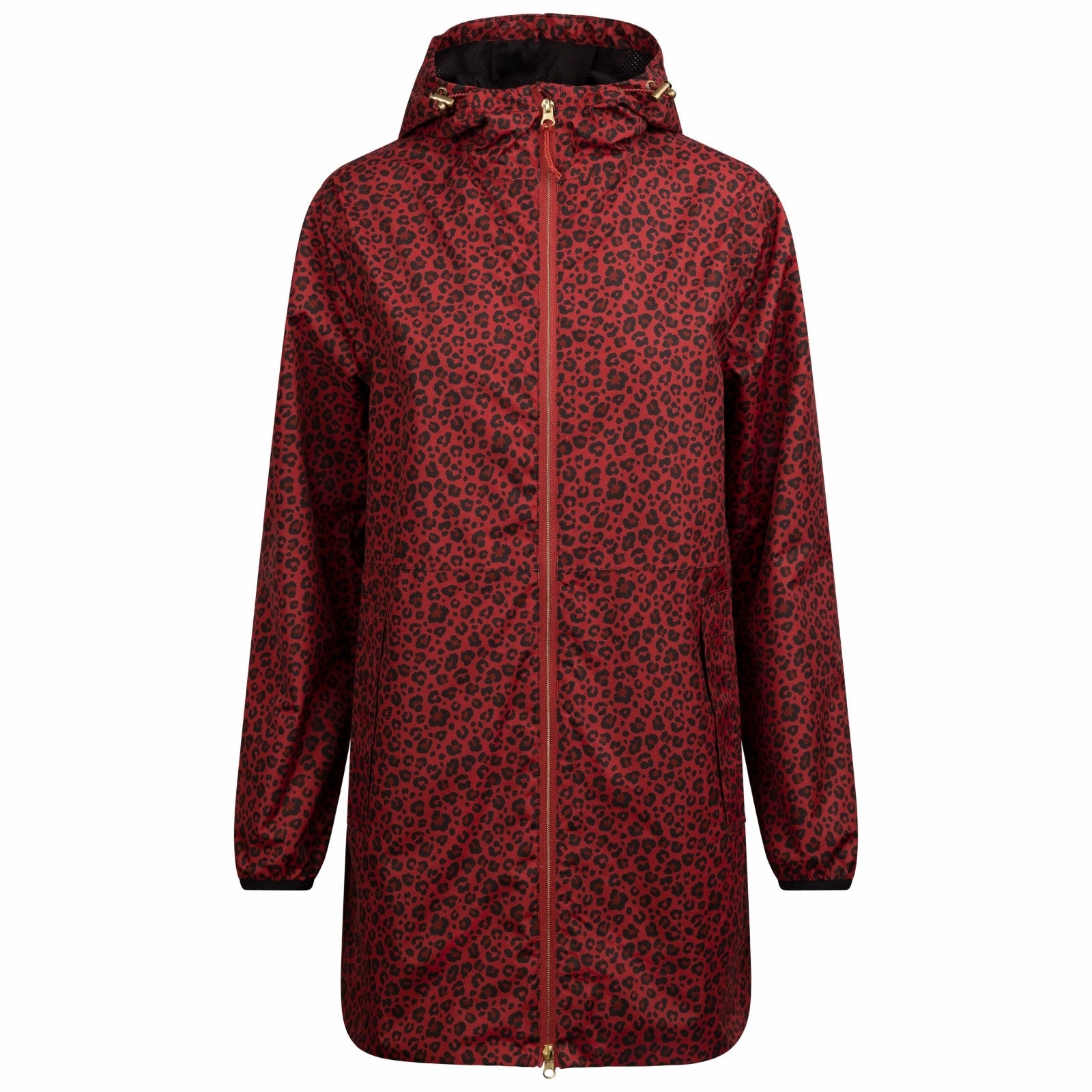 Trespass Womens Parched Hooded Long Waterproof Jacket AntiStaticFinish
