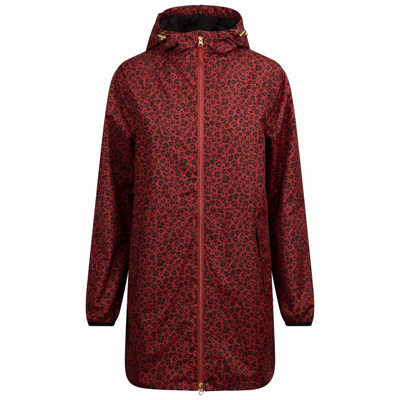Anti Static Weave Seamless construction Trespass Womens Parched Hooded Long Waterproof Jacket