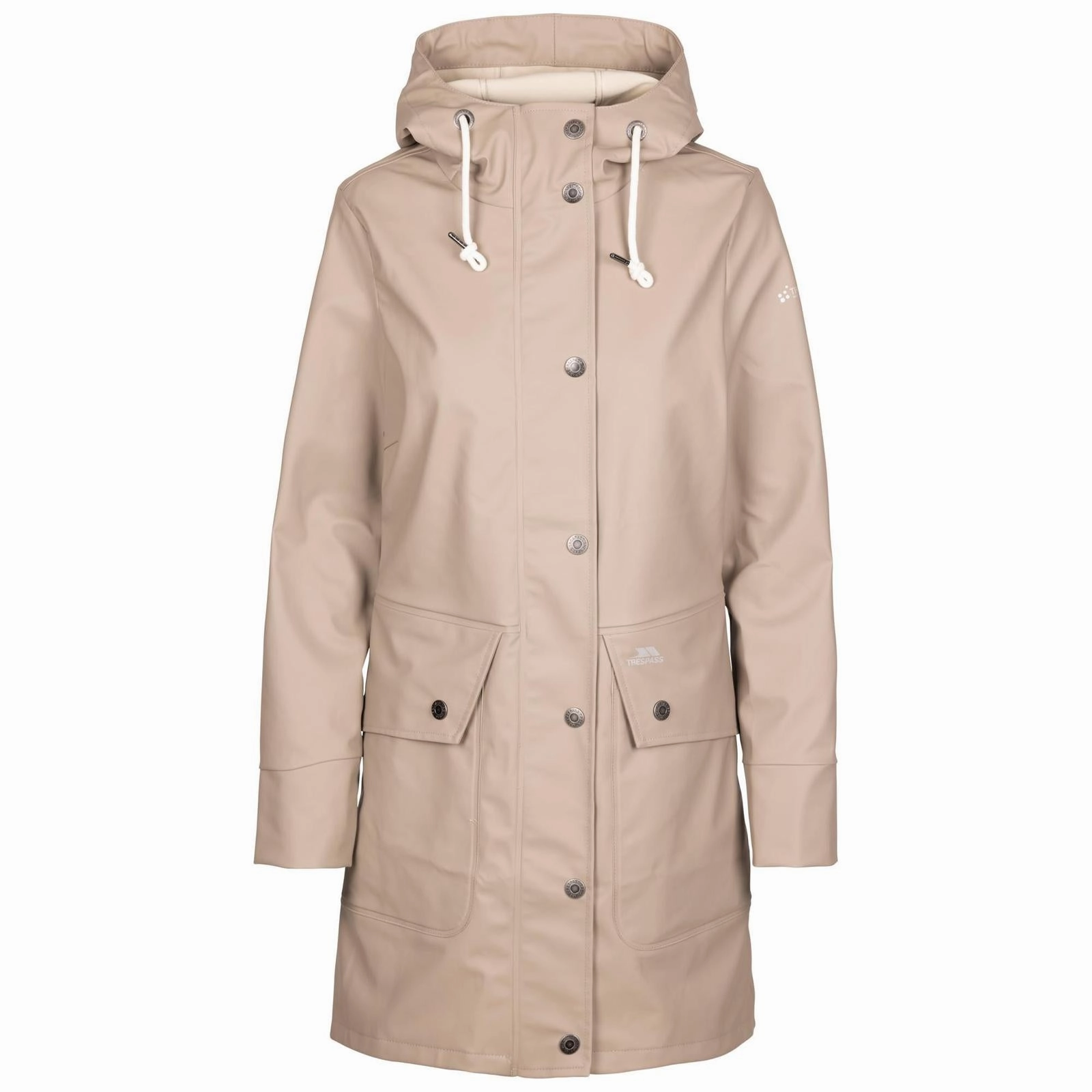 Trespass Womens Payko Waterproof Jacket Cool Tone RubberizedTrim