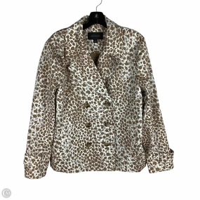 Coat Peacoat By Ann Taylor In Animal Print, Size: Xl Non Irritating Lining