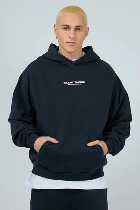 Essential Theory Hoodie Navy Strong Zip