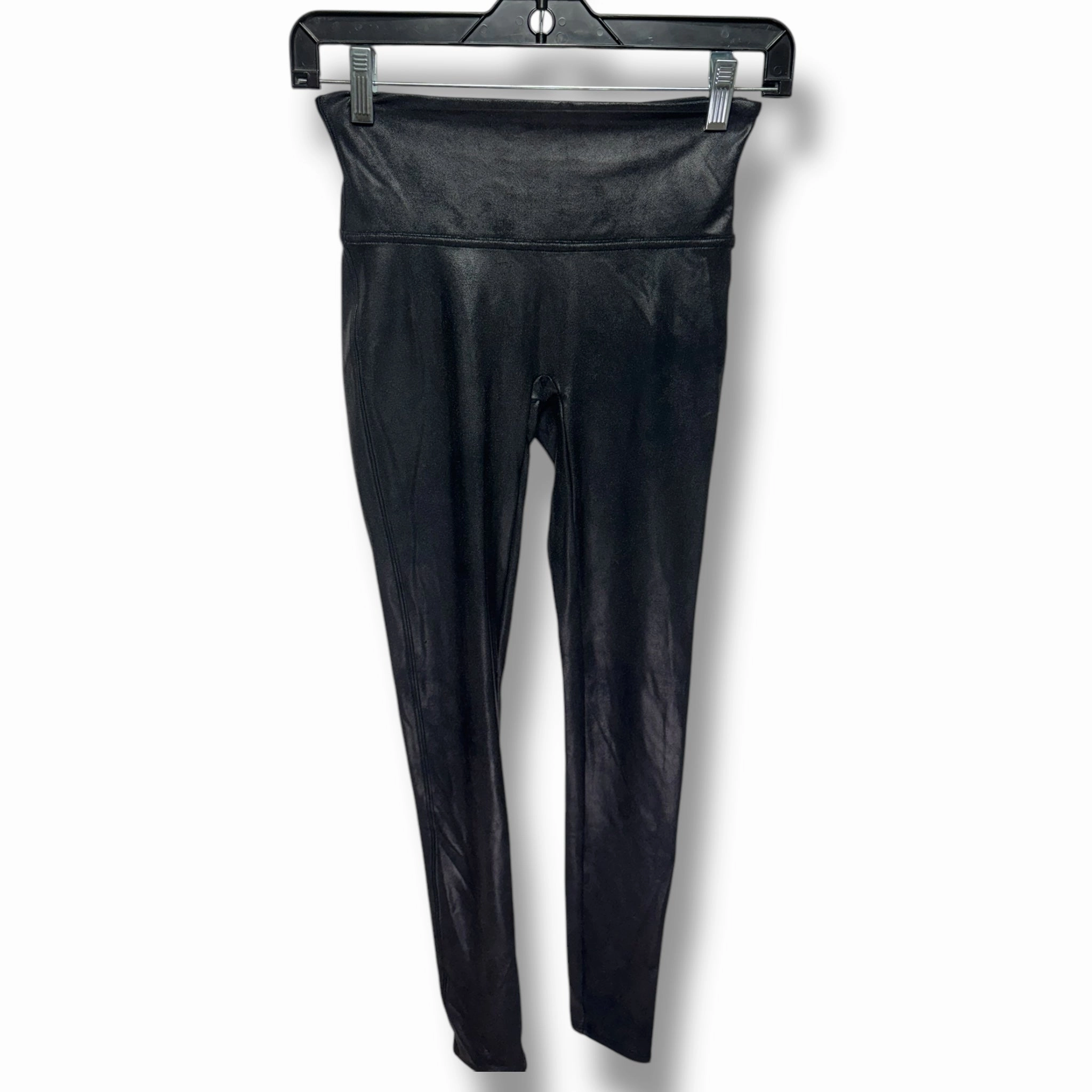 Casual Look Tear Resistant Pants Leggings By Spanx In Black, Size: S