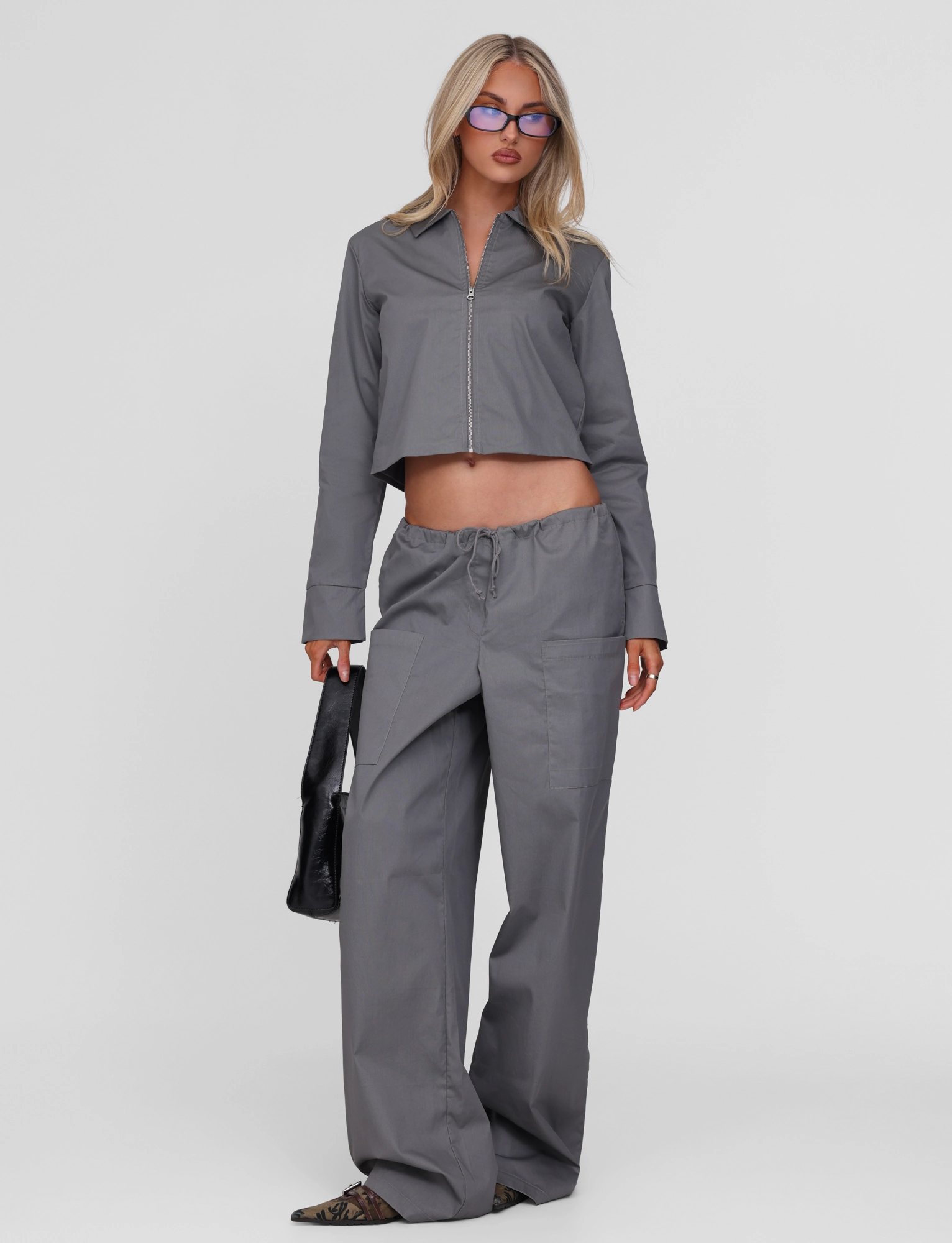 Relaxed Layers TYSHA JACKET - CHARCOAL