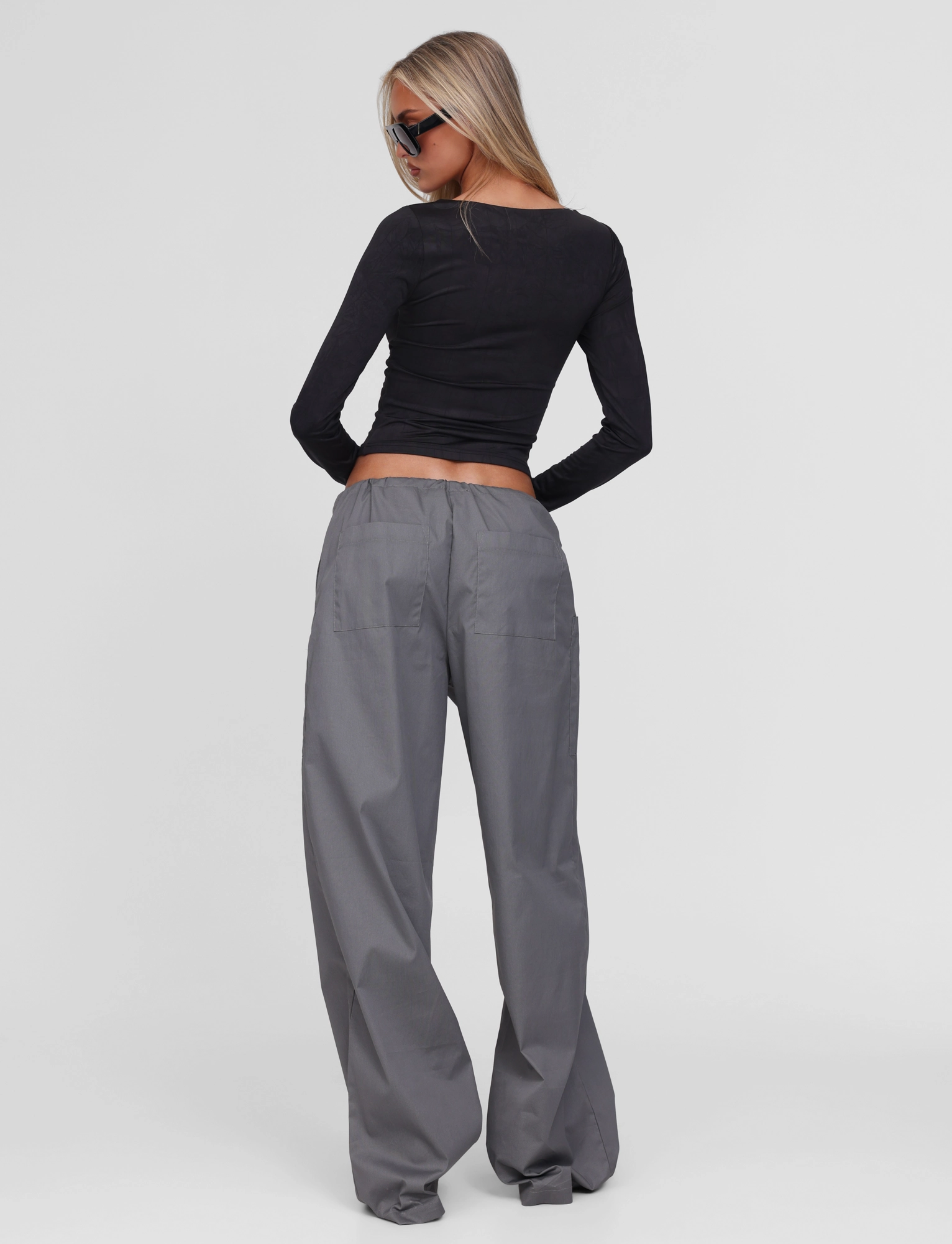 Relaxed Vibe Garden-Party TYSHA PANT - CHARCOAL