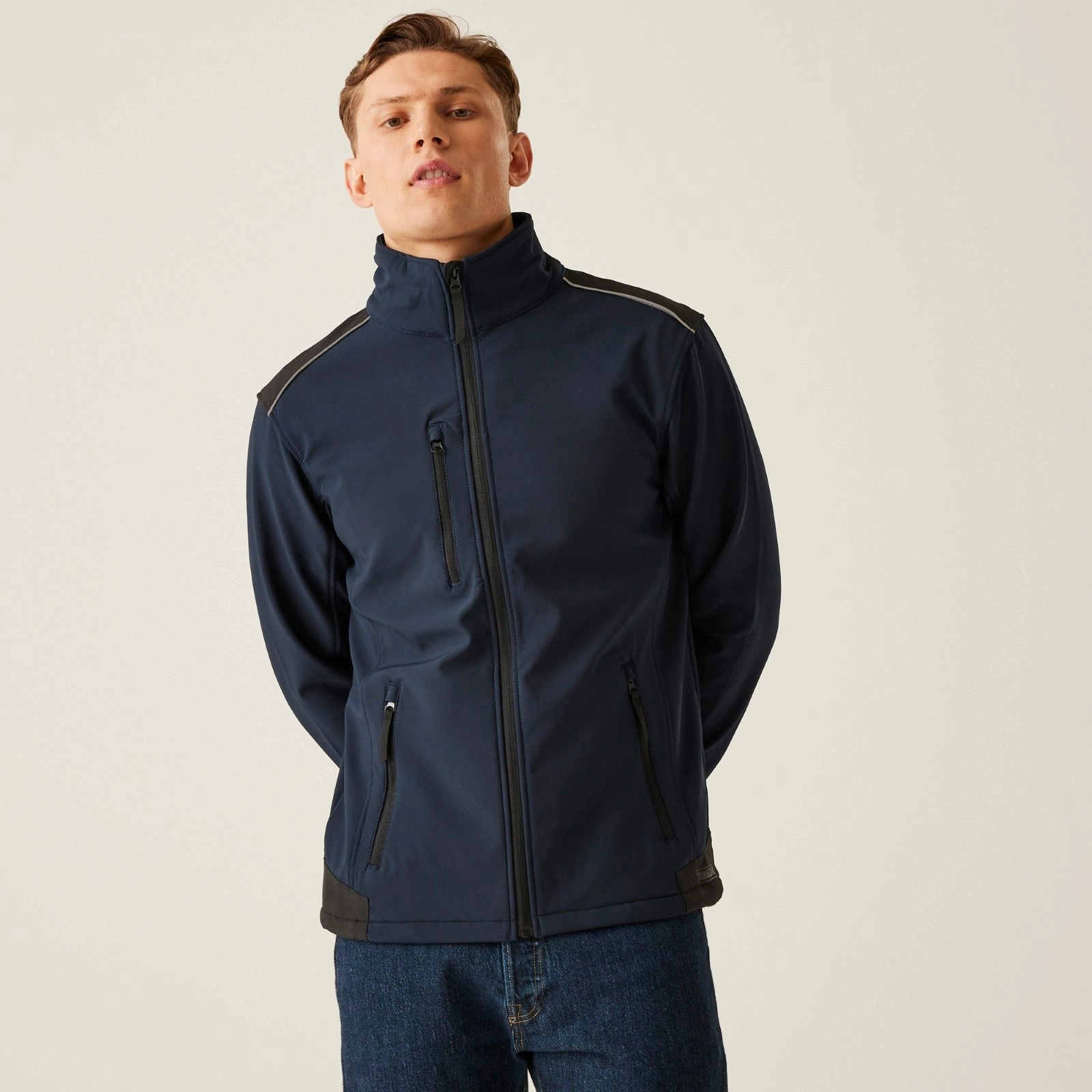 Regatta Professional Mens Sandstorm Ripstop Softshell Jacket Waterproof Stitch Details water proof