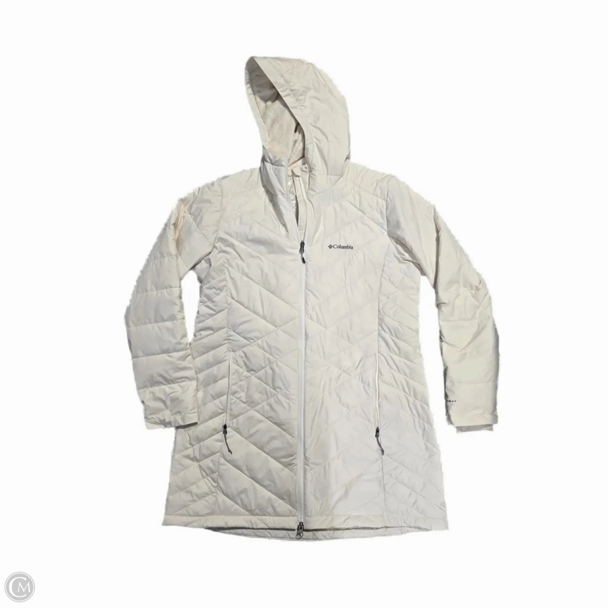 Coat Puffer & Quilted By Columbia In Cream, Size: Xl HighNeckDesign