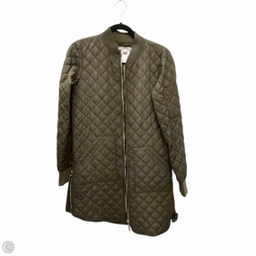 Coat Puffer & Quilted By Zella In Green, Size: Xxs Two Tone Design Casual Street Style