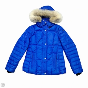 RubberizedButtonClosures Coat Puffer & Quilted By Marc New York In Blue, Size: M