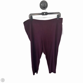 Pants Leggings By Terra & Sky In Red, Size: 20 Modern Basic