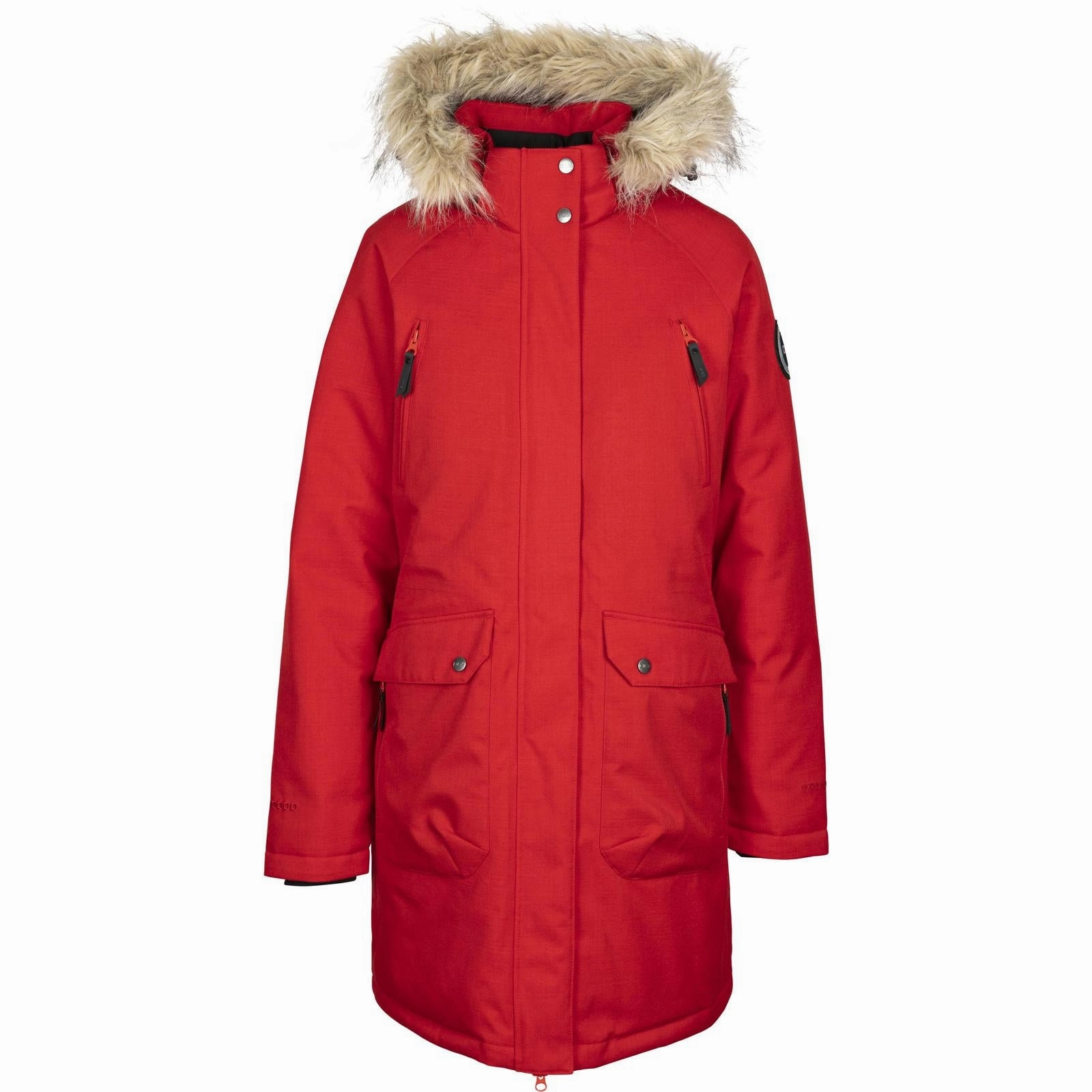 DLX Womens Dana Waterproof Parka Jacket High Collar Double Stitch Seams