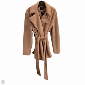 Coat Faux Fur & Sherpa By Love Tree In Gold, Size: M Waterproof Material Adjustable Cuff Design