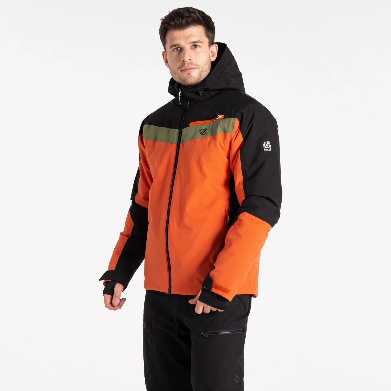 Dare 2b Mens Eagle II Hooded Waterproof Ski Jacket Light Look High Performance Blend