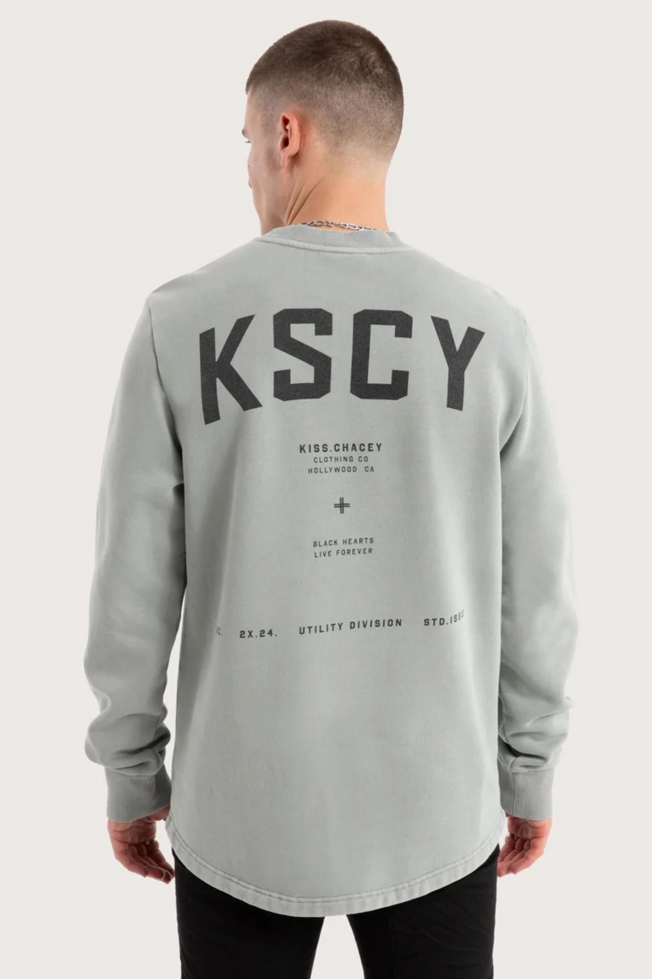 SoftshellTexture Structured Casual Fit Protocol Dual Curved Sweater Pigment Limestone